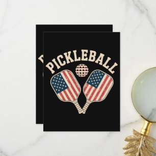 US-Flag-Pickleball-Spieler Dankeskarte