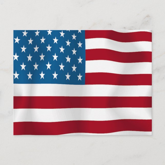 US FLAG POSTKARTE (Vorderseite)