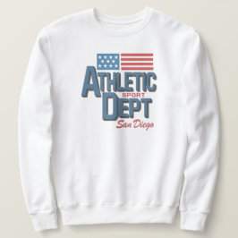 Us Flag San Diego varsity athletic Sweatshirt