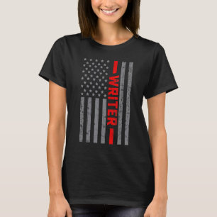 US-Flag-Schriftsteller für Männer-Vater Vintag T-Shirt