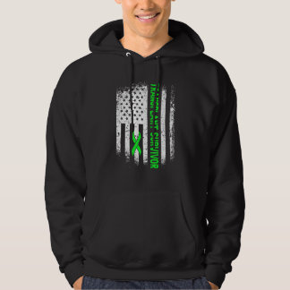 Us Flag Transplantationsüberlebender Grüne Schleif Hoodie