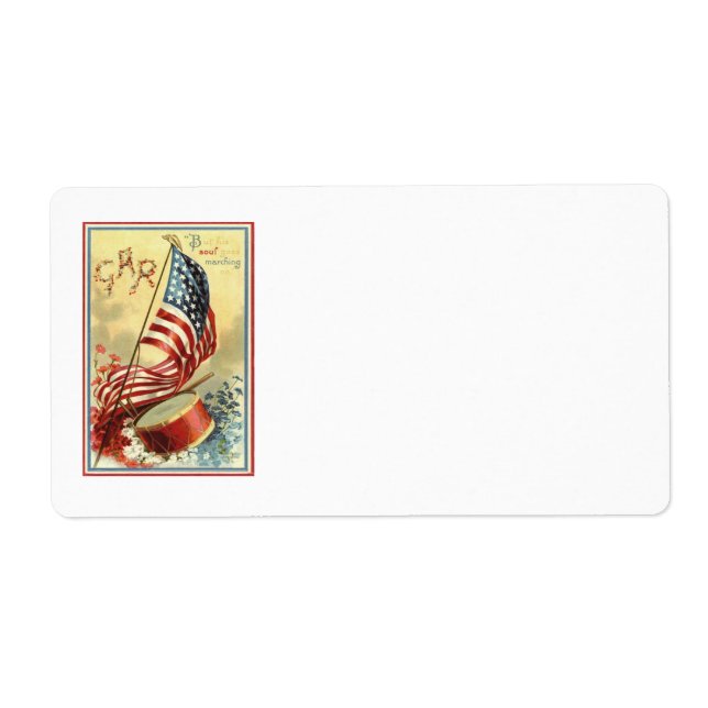 US Flag Trorum Vergiss mir Noten Blume (Vorne)