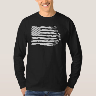 Us Flag Werkzeuge Reparaturwerkzeuge Mechaniker Zi T-Shirt