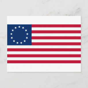 US-Flagge 13 Sterne Betsy Ross Postkarte