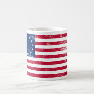 US-Flagge 1776 Kaffeetasse