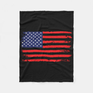 US-Flagge 4. Juli Amerikanische Flagge Vereinigte Fleecedecke