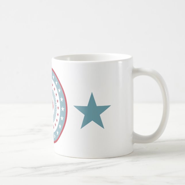 US Flagge 4. Juli Kaffee Tasse (Rechts)
