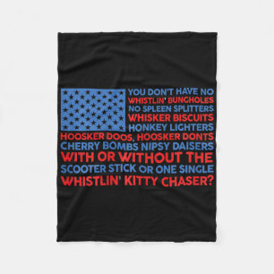 US-Flagge 4. Juli Sie haben kein Pfeifen B Fleecedecke