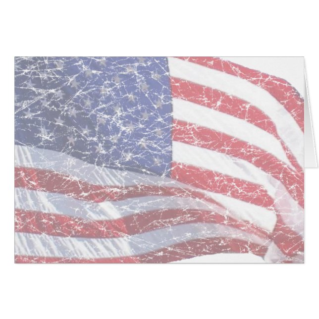 US-Flagge - abgenutzt (Vorderseite (Horizontal))