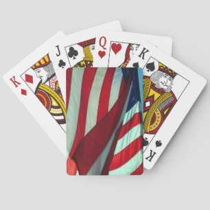US-Flagge - alte Spielkarten