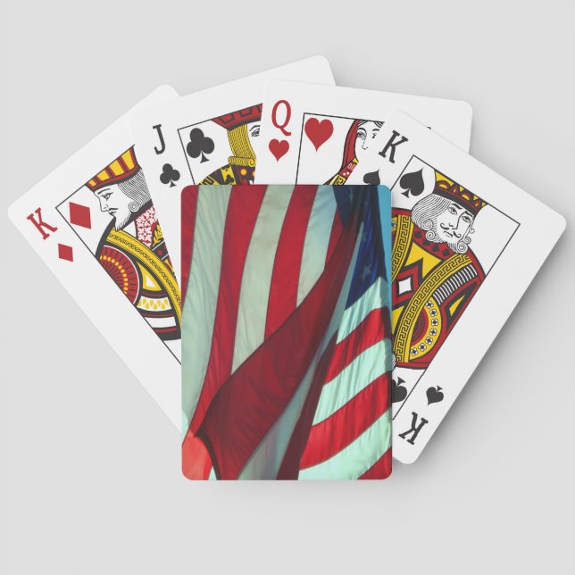 US-Flagge - alte Spielkarten (Rückseite)