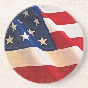 US Flagge-alter Ruhm-amerikanische Flagge Untersetzer