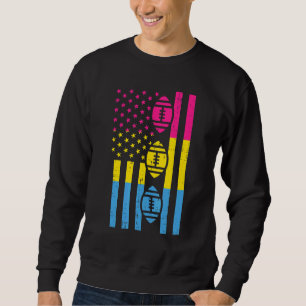 US-Flagge American Football Pansexual Pan Pride Lg Sweatshirt