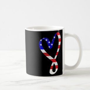 US-Flagge American Patriotic Heart Armed Forces Me Kaffeetasse