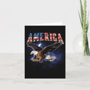 US-Flagge Amerika Schriftart Adler Fleck für Männe Karte