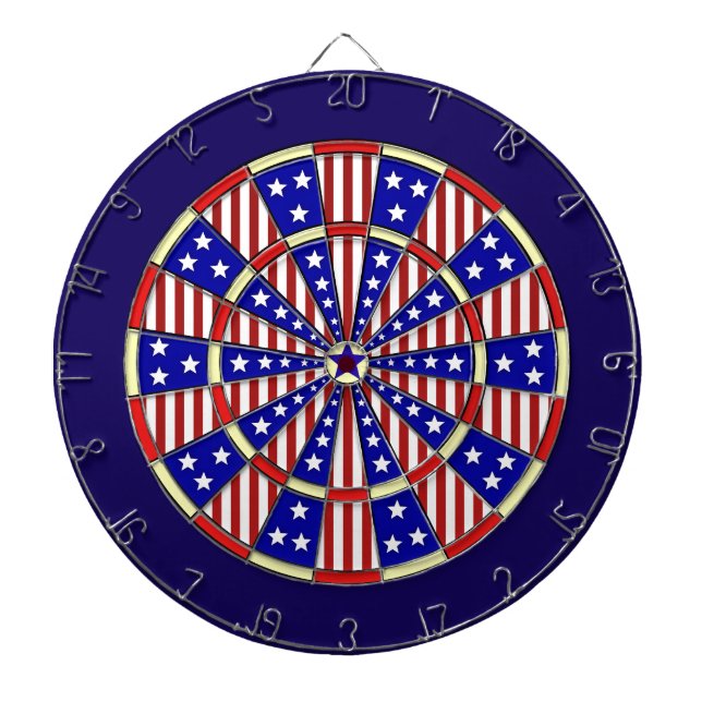 US Flagge-amerikanische Flagge patriotisch Dartscheibe (vorne)