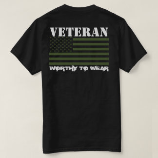 US-Flagge ARMY TRIDENT GRN- Veteran - es lohnt sic T-Shirt