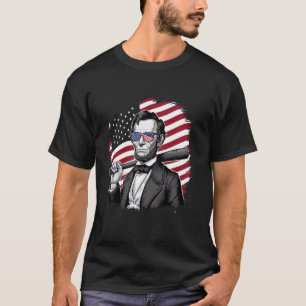 US-Flagge Baseball Spieler Schläger Fan Fänger Pit T-Shirt