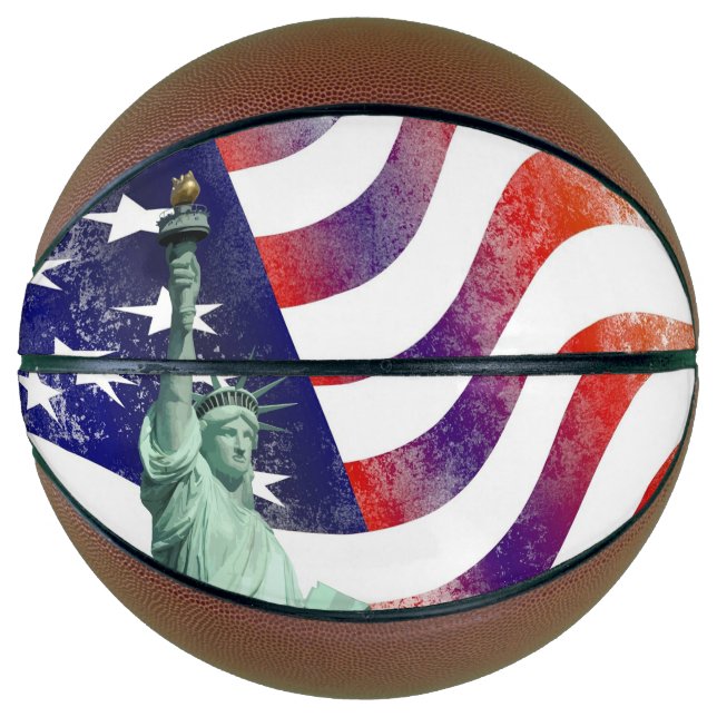 US-Flagge Basketball (Vorderseite)