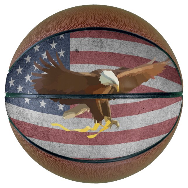 US-Flagge Basketball (Vorderseite)