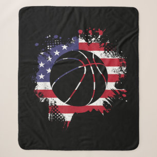 US-Flagge Basketballspieler Sherpadecke