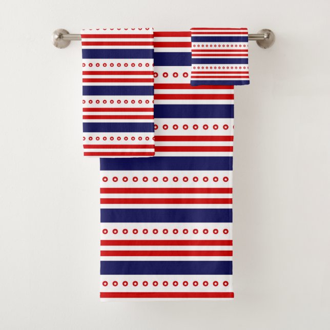 US Flagge Bath Handtuch Set (Insitu)