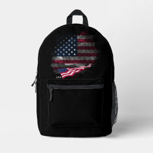 US-Flagge Bedruckter Rucksack