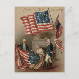 US-Flagge Betsy Ross George Washington Postkarte