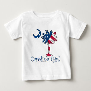 US-Flagge Carolina Girl Baby T-shirt