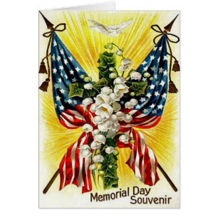 US-Flagge Christliche Kreuztaubenlilie des Tals
