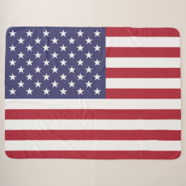 US FLAGGE der USA (Flagge der Vereinigten Staaten) Sherpadecke