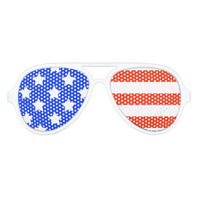 US Flagge Design Party Brillen (Vorderseite)