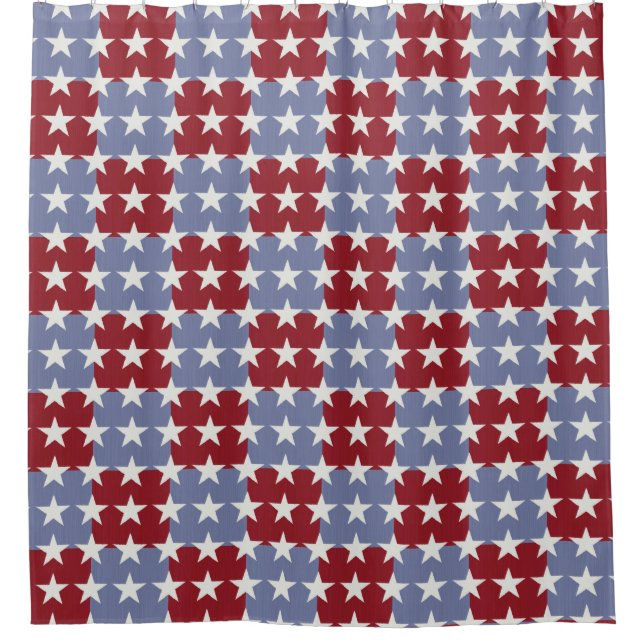 US Flagge Duschvorhang (Vorderseite)