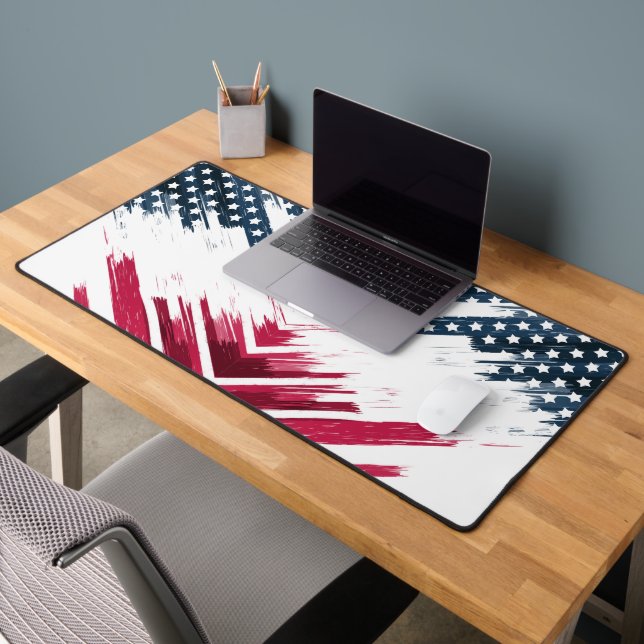 US Flagge Flag Abstrakt Schreibtischunterlage (Büro 2)