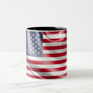 US Flagge-Flagge der Staaten Zweifarbige Tasse