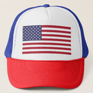 US-Flagge, Flagge der USA, amerikanische Flagge Truckerkappe