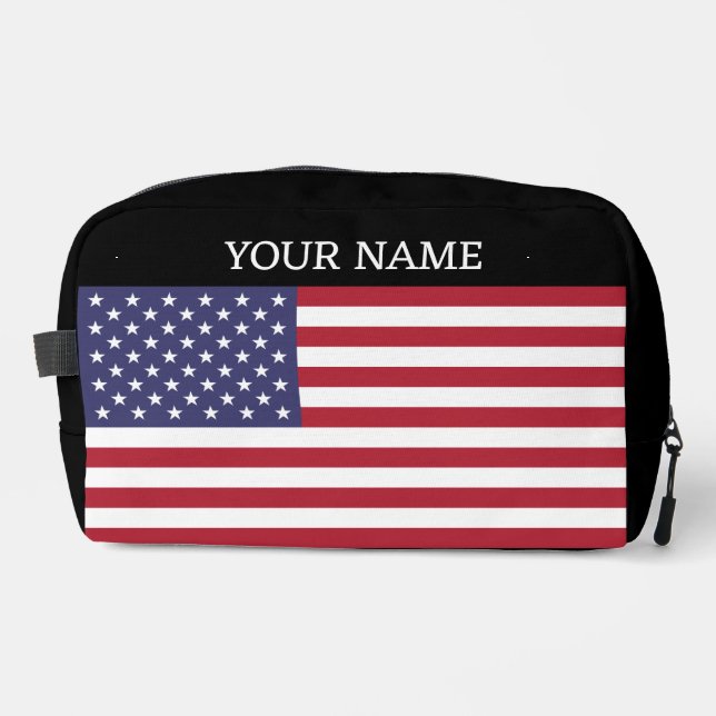 US-Flagge, Flagge der USA, amerikanische Flagge Waschbeutel (Vorderseite)