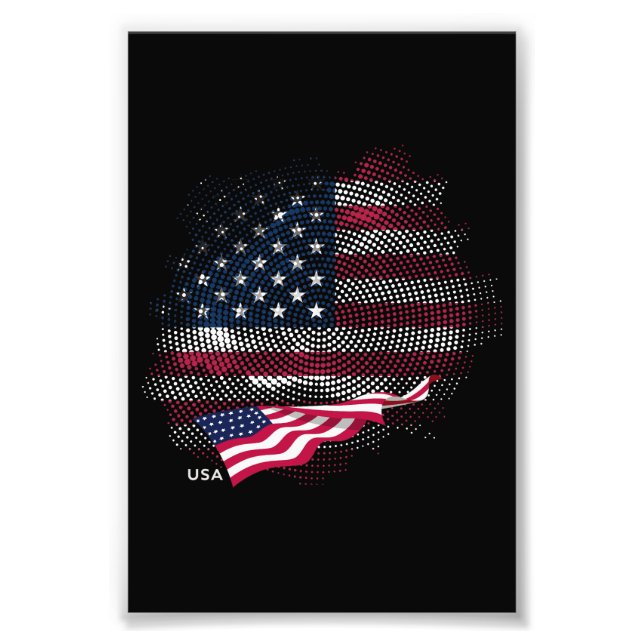 US-Flagge Fotodruck (Vorne)