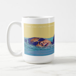 US Flagge-Freistil-Schwimmen-Tasse Kaffeetasse