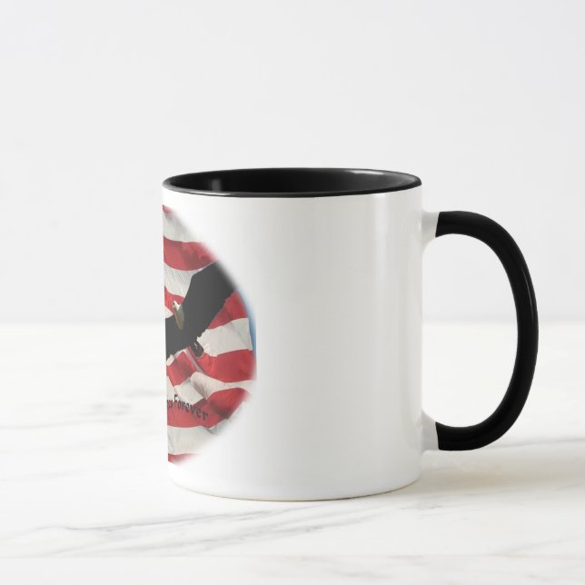 US Flagge für immer Tasse (Rechts)