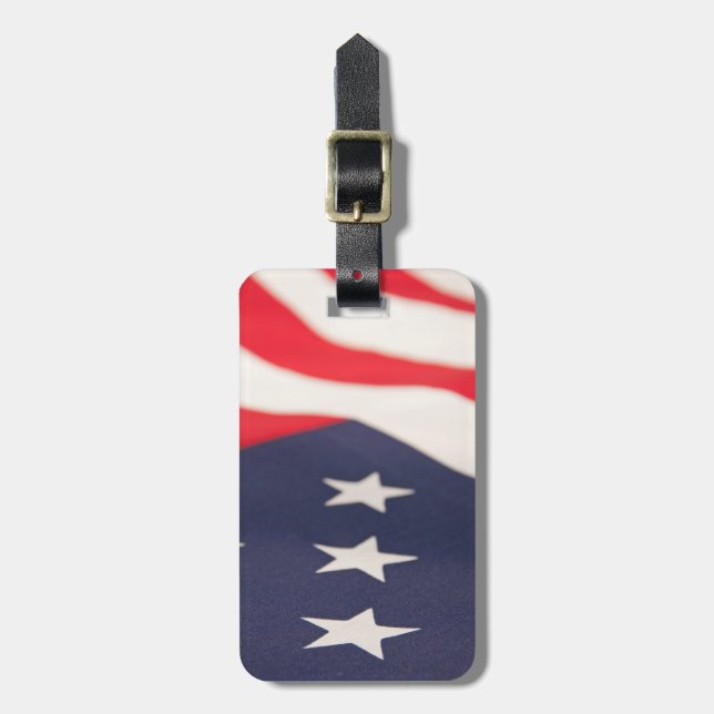 US-Flagge Gepäckanhänger (Vorderseite vertikal)