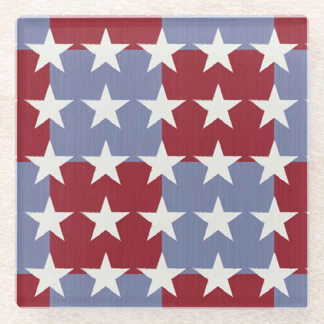 US Flagge Glasuntersetzer (Vorderseite)
