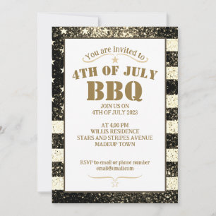 US-Flagge Goldmedaille Glitzern 4. Juli GRILLEN Pa Einladung