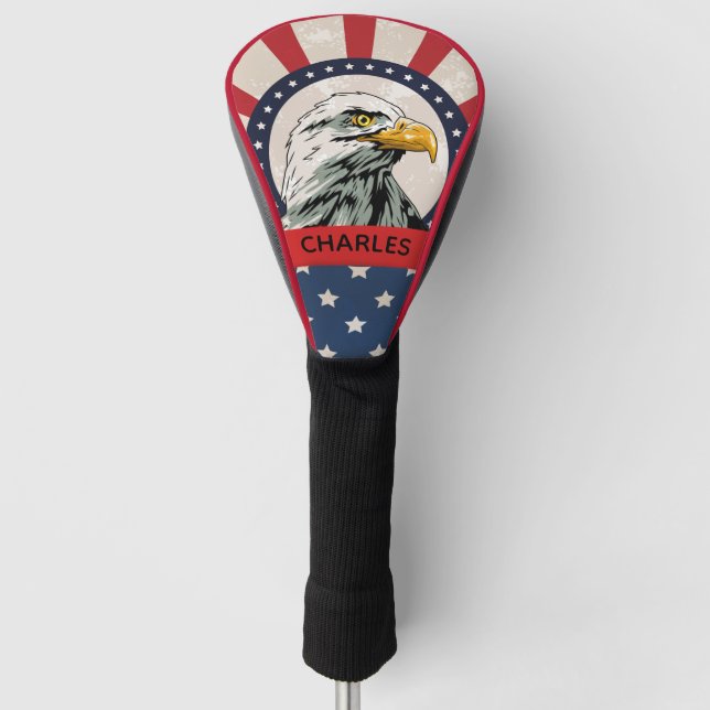 US Flagge Golf Headcover (Vorderseite)