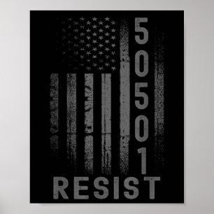 US-Flagge Hans Off Entfernen Rückkopplung 50501 Pr Poster