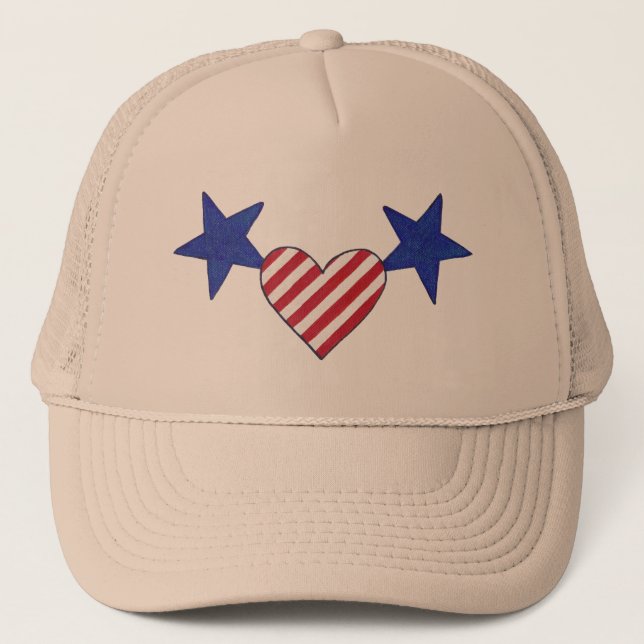 US Flagge Hats Truckerkappe (Vorderseite)