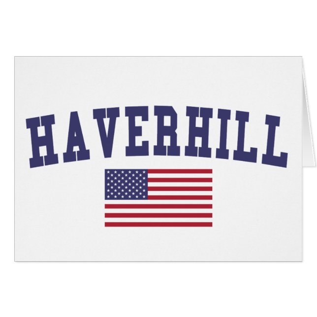 US-Flagge Haverhill (Vorderseite (Horizontal))