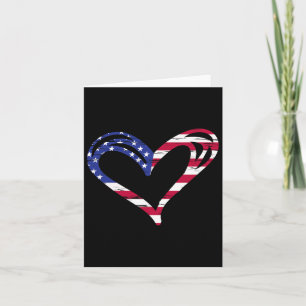 US-Flagge Herz Amerikanisch Patriotische Streitkrä Karte