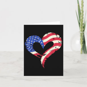US-Flagge Herz Amerikanisch Patriotische Streitkrä Karte