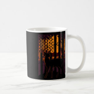 US-Flagge Hirschjagd Einstellung Sonnenblumenjäger Kaffeetasse